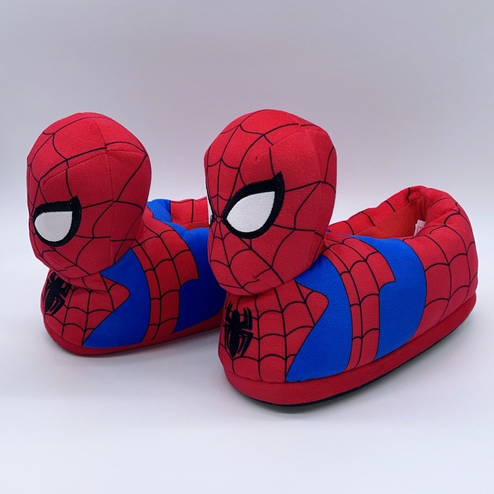Marvel Spider-Man 3D Plush Slippers Mens Adult House Shoes Marvel Merchandise